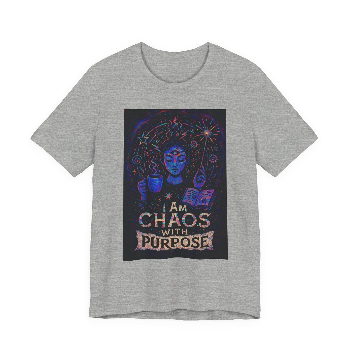 Unisex Chaos With Purpose Tee, Inspirational Shirt, Spiritual Apparel, Motivational Gift, Unique Graphic Tee