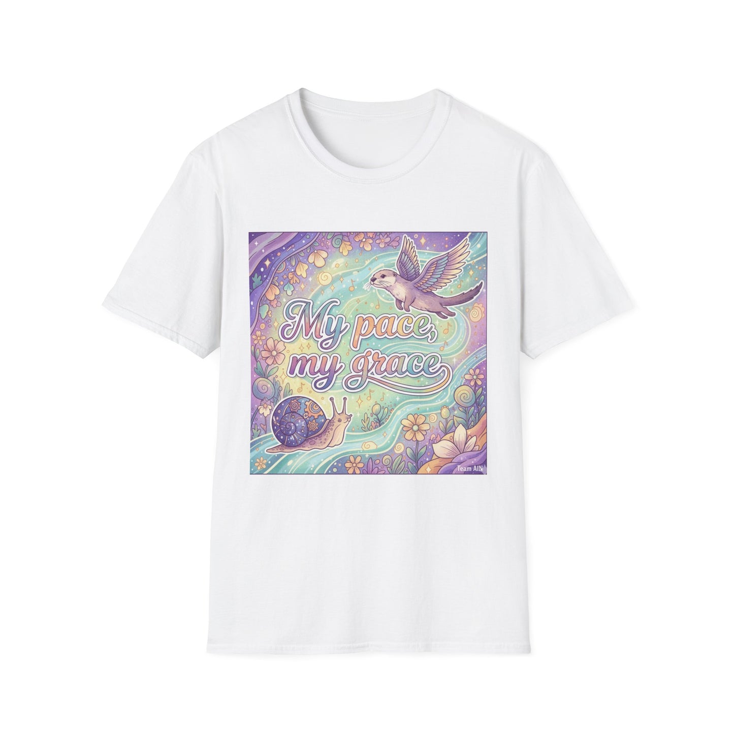 My Pace, My Grace Unisex Softstyle T-Shirt, Inspirational Quote Tee, Nature Lover Gift, Mindfulness Shirt, Comfortable Everyday Wear