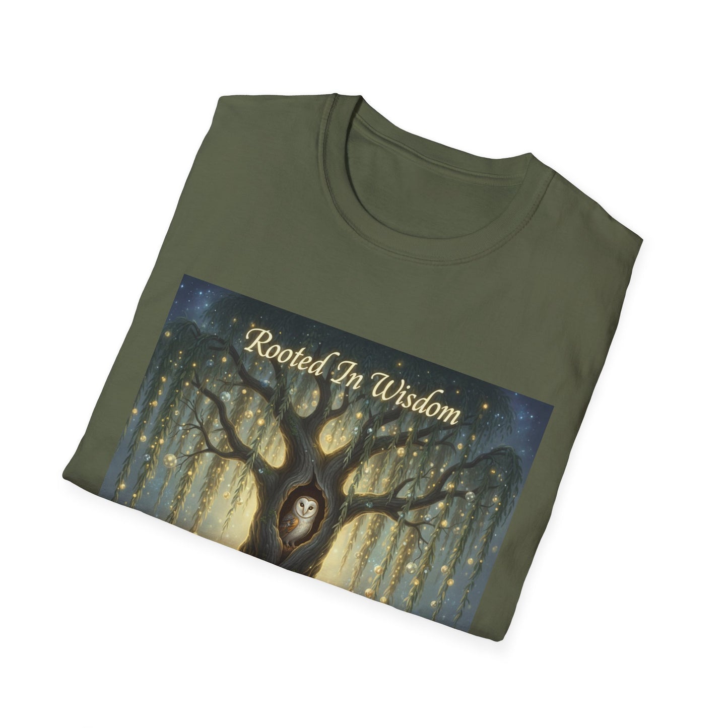 Rooted in Wisdom Tree T-Shirt, Inspiring Tee, Unisex Gift, Tree of Life Shirt, Nature Lover Apparel, Spiritual Clothing