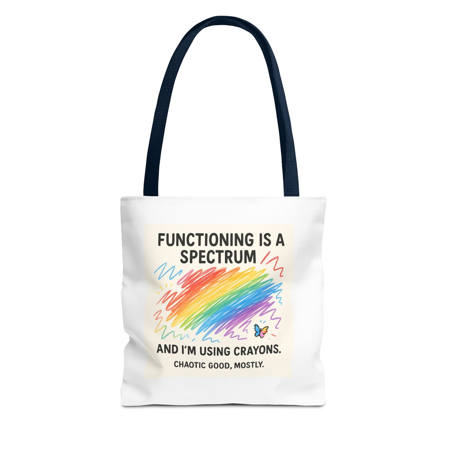 Vibrant Spectrum Tote Bag - Fun Design for Rainbow Lovers, Art Enthusiasts, Eco-Friendly Shopping, School, Gifts, Unique Style