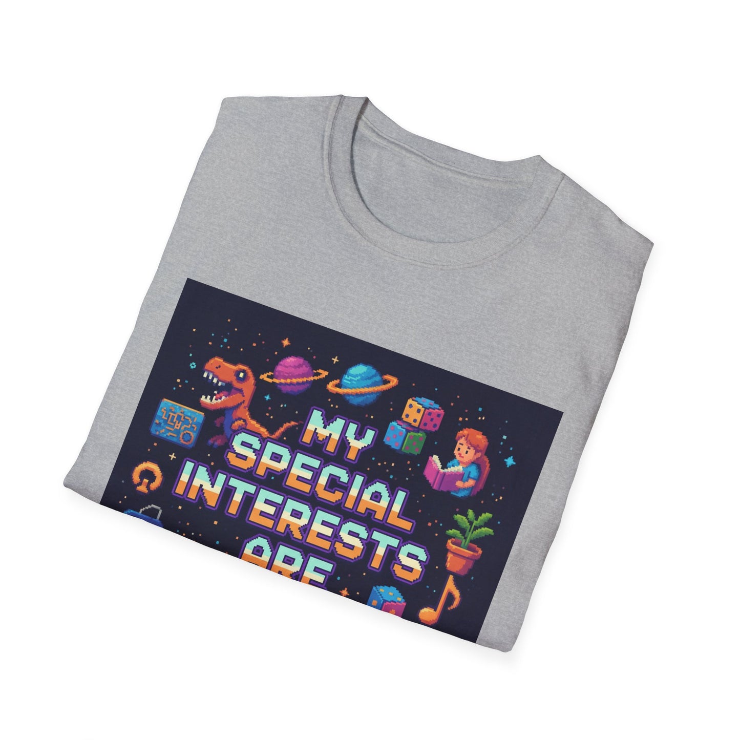 "My Special Interests Are Awesome" Autism-Inclusive T-Shirt – Sport Grey Unisex Tee