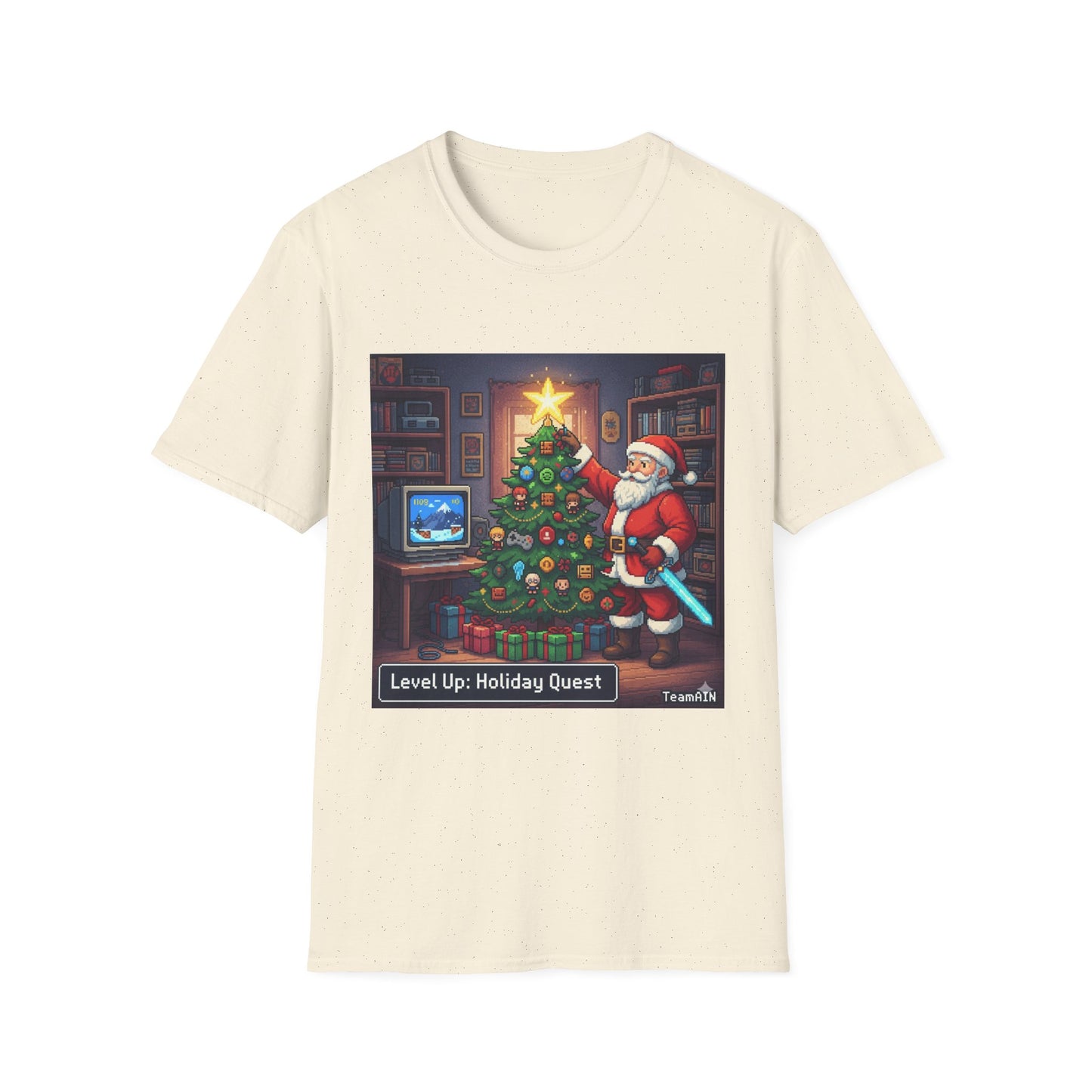 Level Up Holiday Quest T-Shirt – Funny Gamer Neurodivergent Christmas Tee