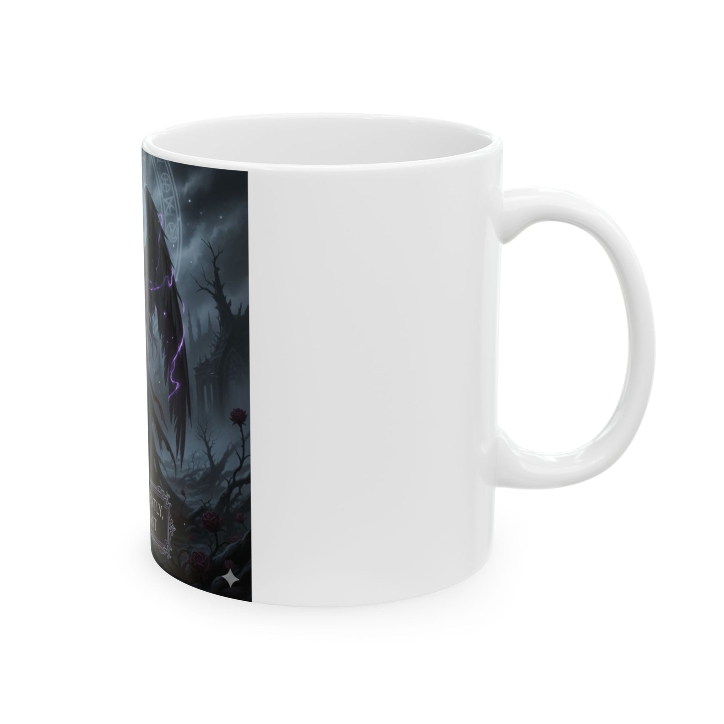 Dark Angel Mug – Gothic Fantasy Coffee Cup