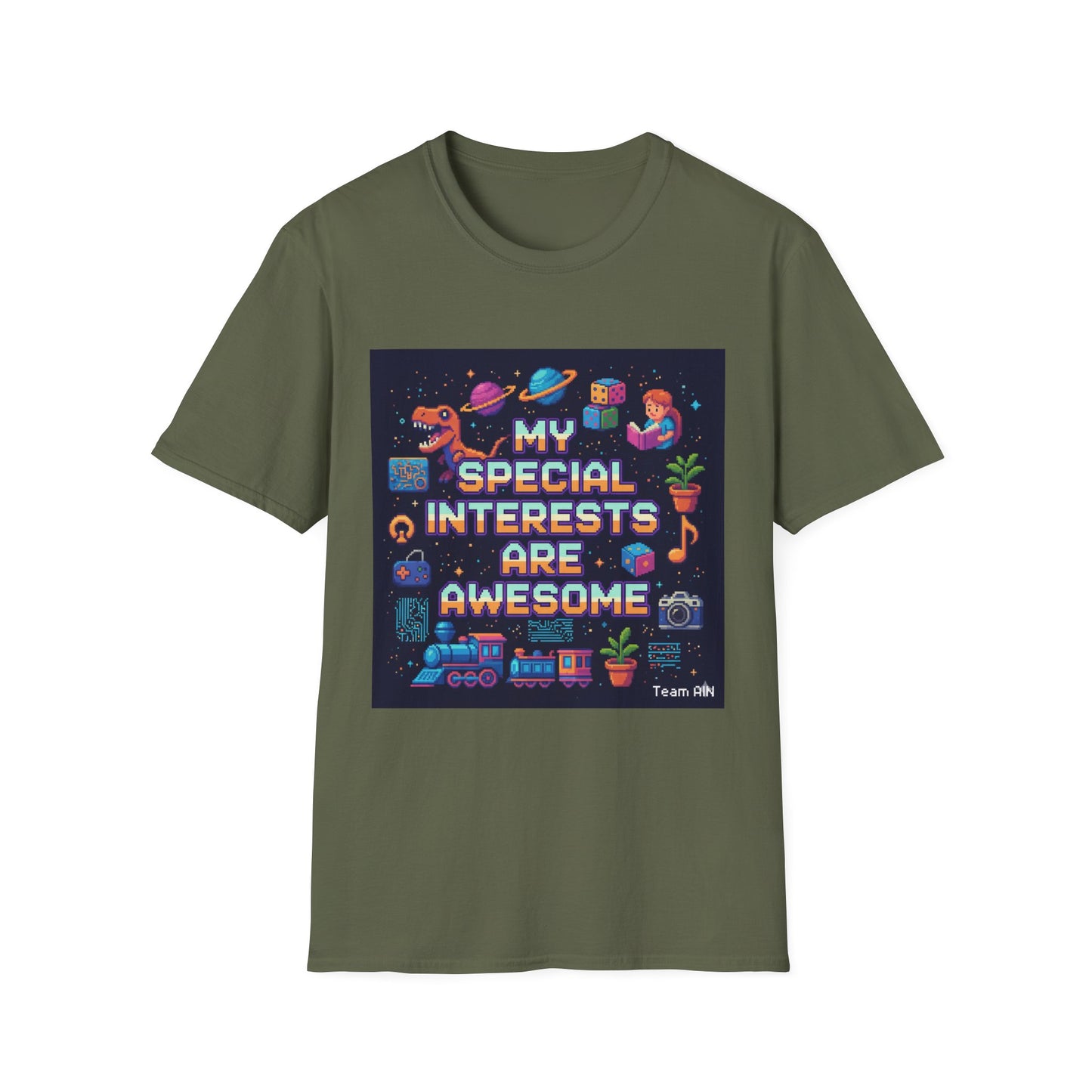"My Special Interests Are Awesome" Autism-Inclusive T-Shirt – Sport Grey Unisex Tee