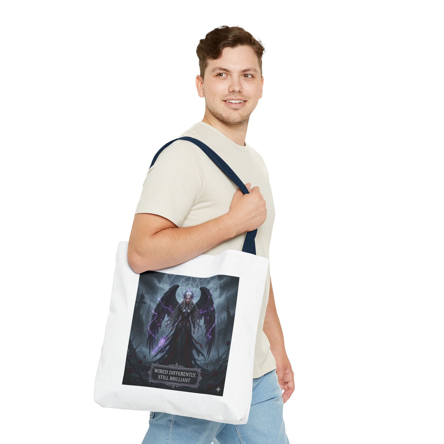Wired Differently Still Brilliant Gothic Tote Bag | Dark Fantasy Pride