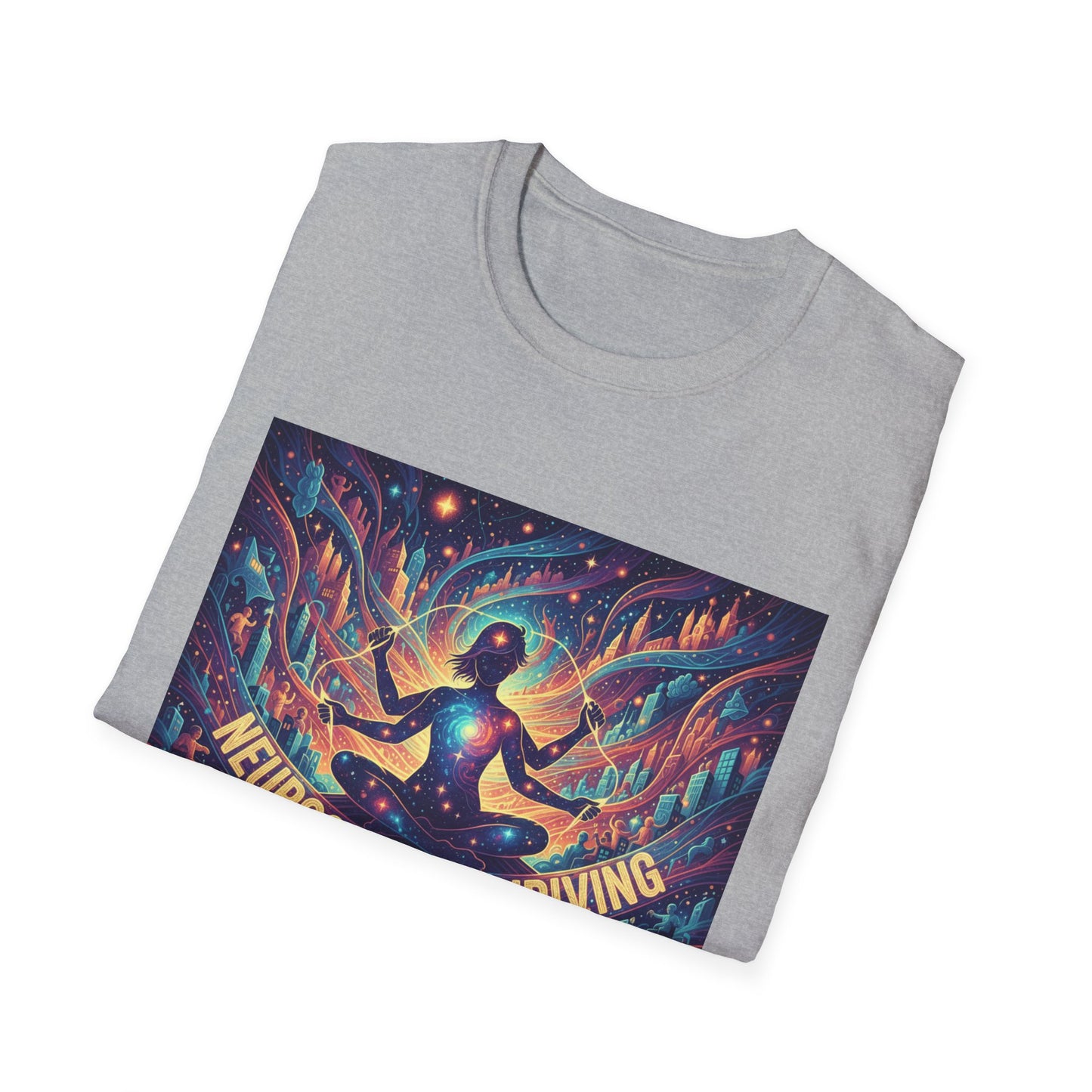 Cosmic Thriving T-Shirt – Vibrant Spiritual Energy & Creative Expression Tee
