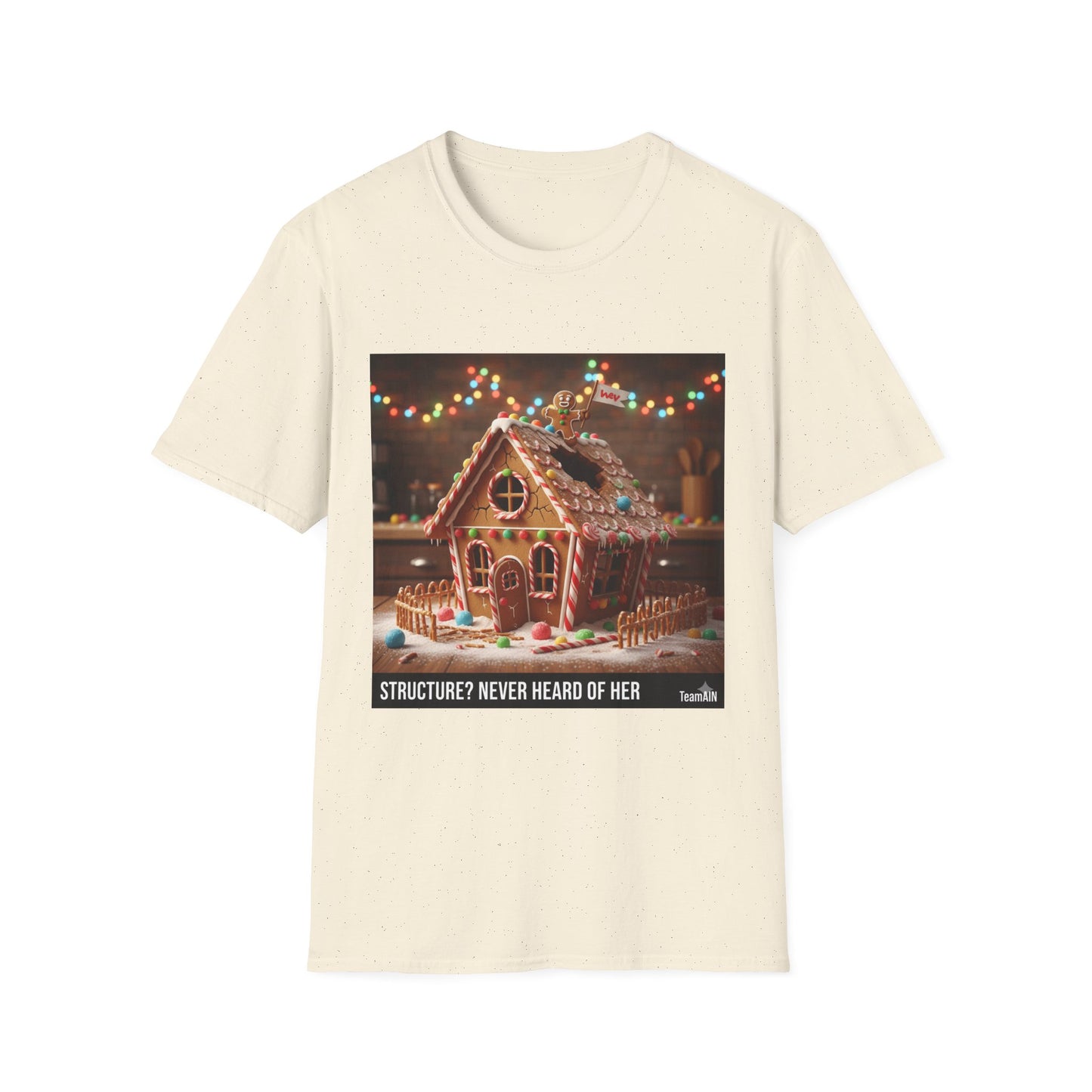 Structure? Never Heard of Her T-Shirt – Funny ADHD Holiday Tee