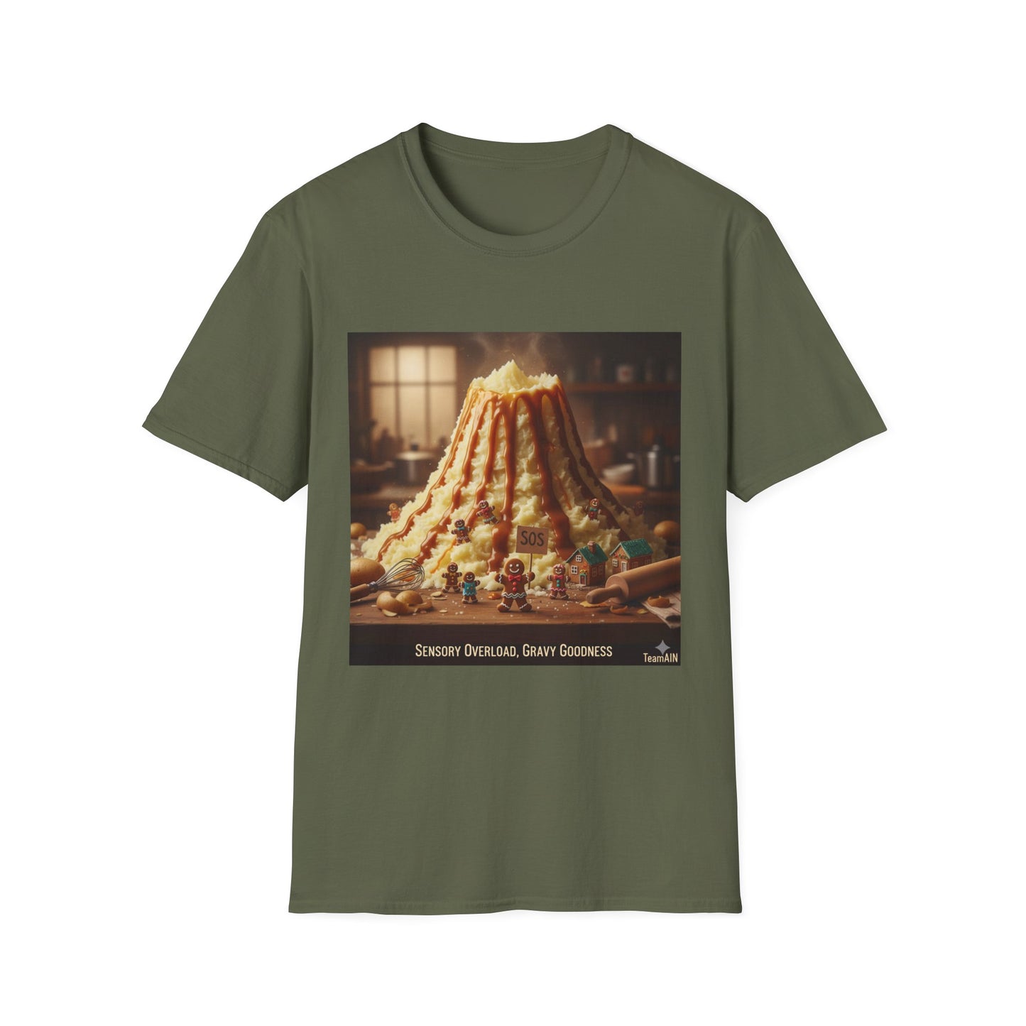 Sensory Overload T-Shirt – Gravy Volcano Funny Neurodivergent Tee