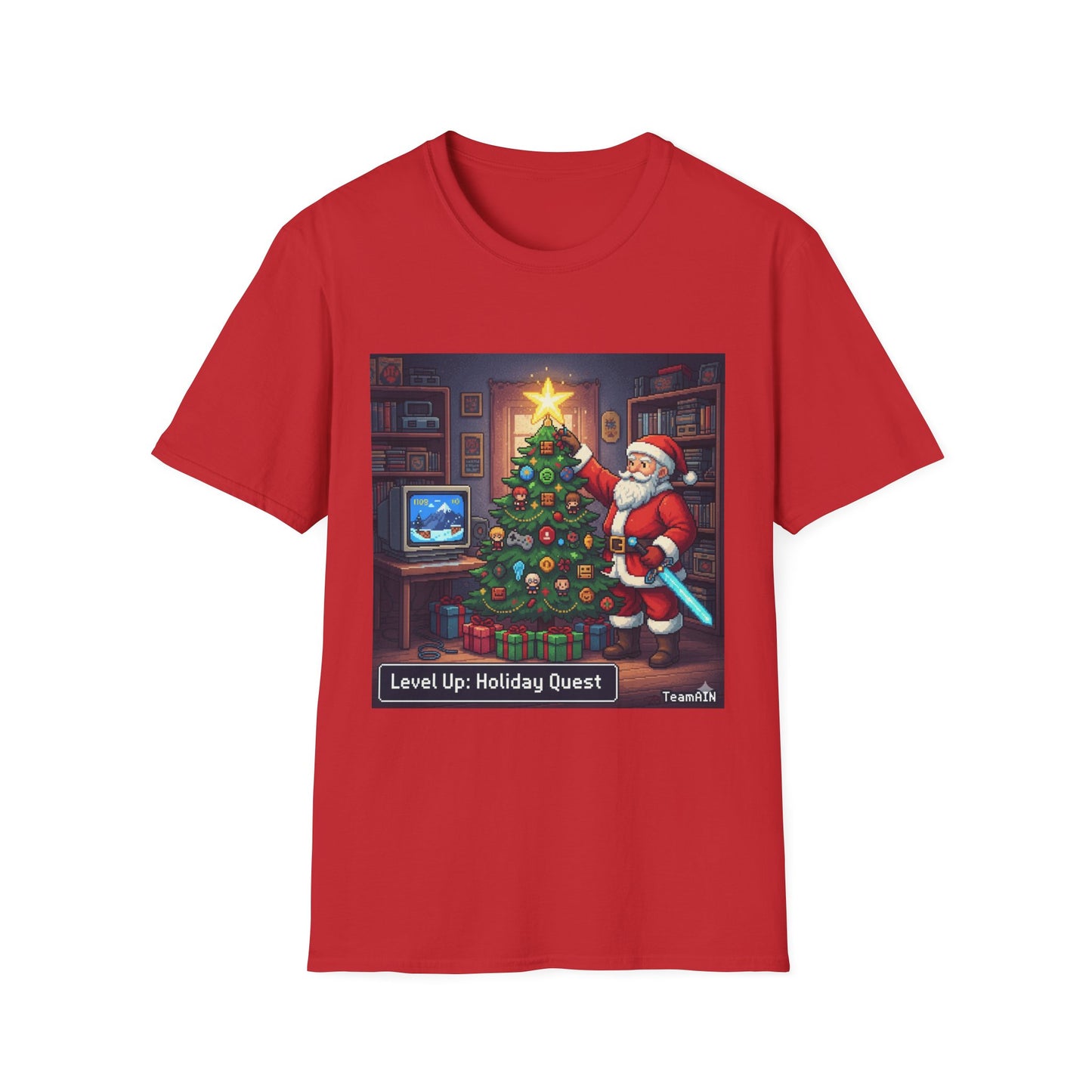 Level Up Holiday Quest T-Shirt – Funny Gamer Neurodivergent Christmas Tee
