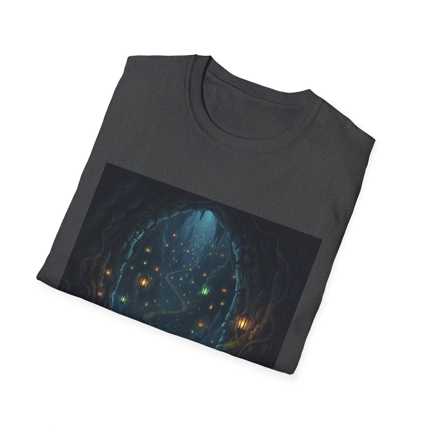 Magical Forest Adventure T-Shirt - Enchanted Glow, Perfect Gift for Nature Lovers, Starry Night Design, Casual Wear, Unisex Tee