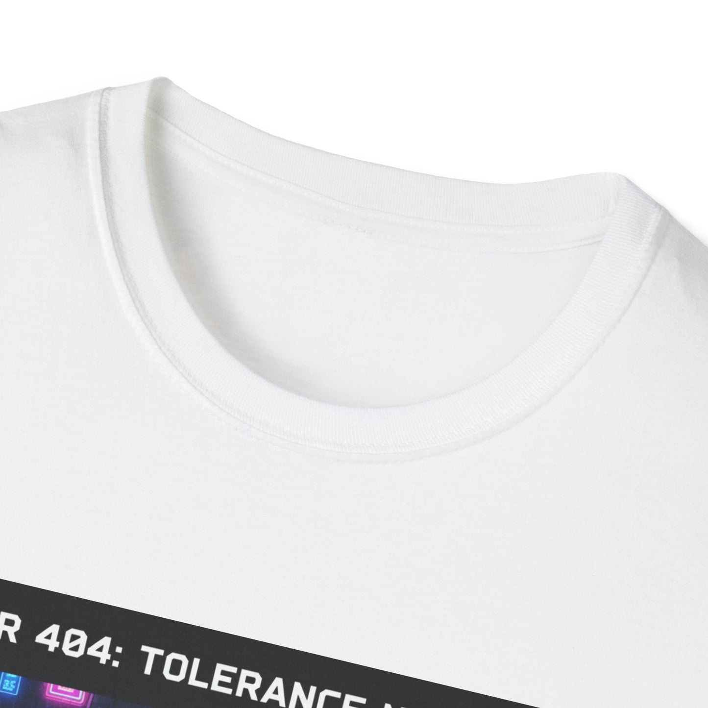 Cyberpunk Error 404 Unisex Softstyle T-Shirt, Graphic Tee, Retro Aesthetic Top, Streetwear Shirt, Gift for Tech Lovers
