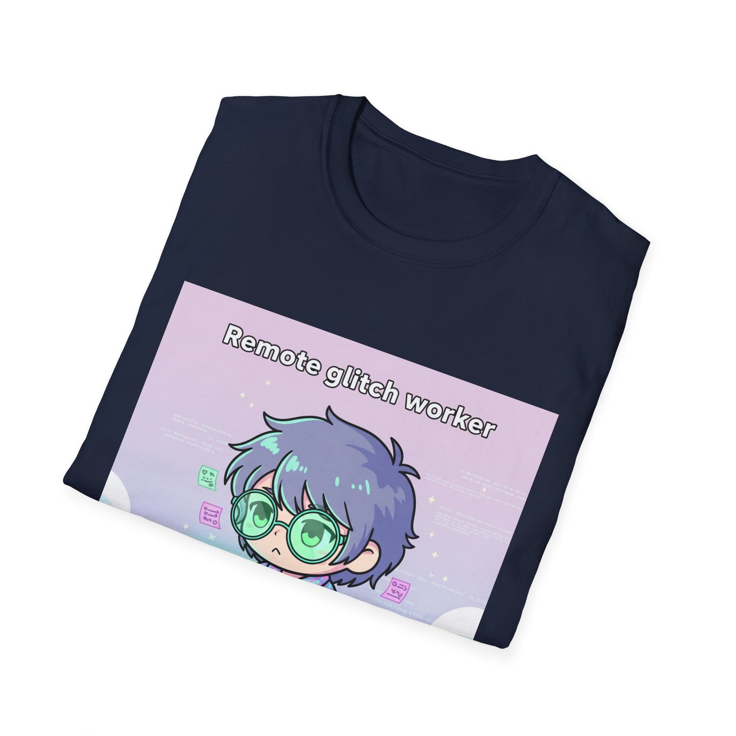 Chibi Hacker Tee – Remote Glitch Worker