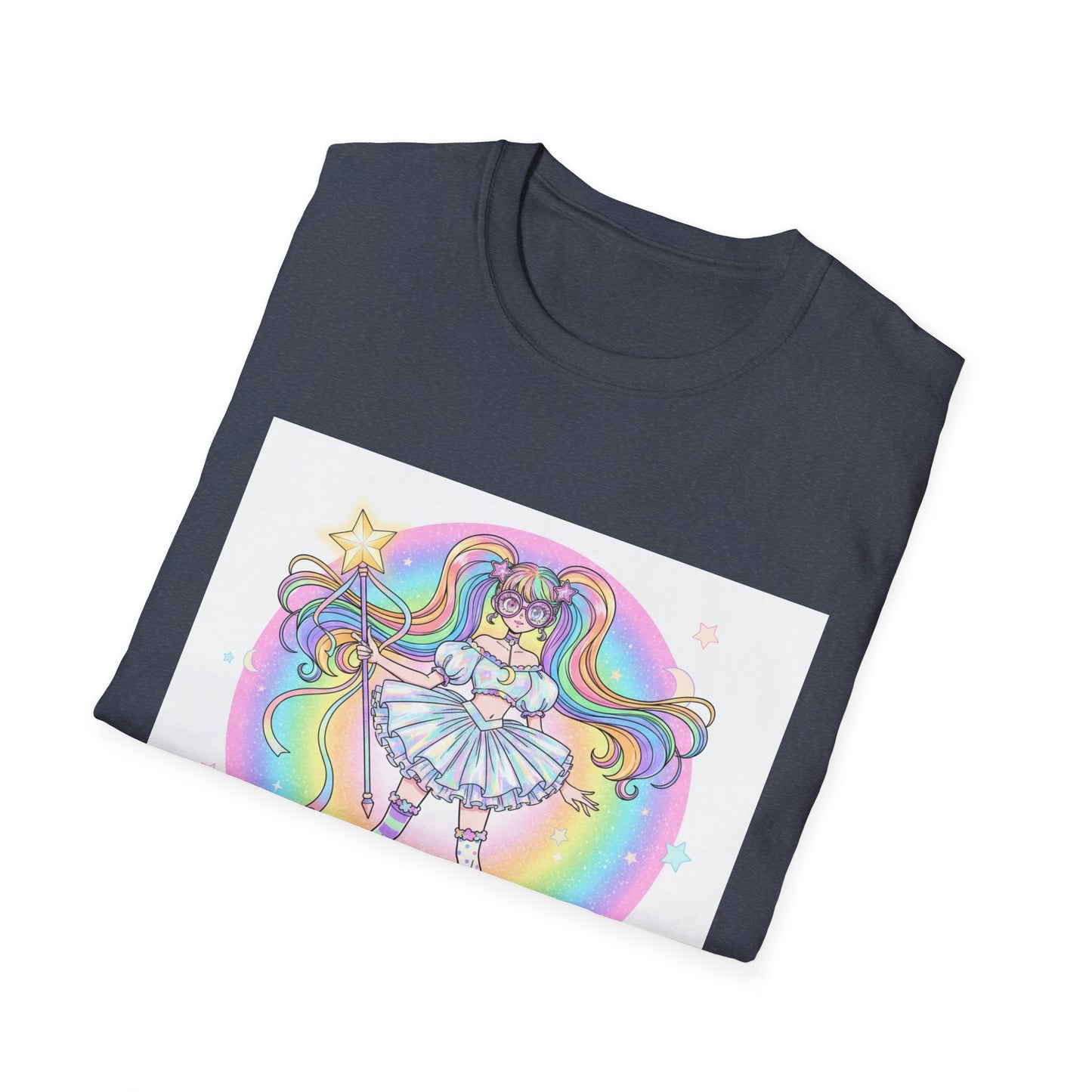 Rainbow Magic Unisex Softstyle T-Shirt - Cute Graphic Tee, Fun Gift, Anime Fans, Birthday Celebration, Everyday Wear