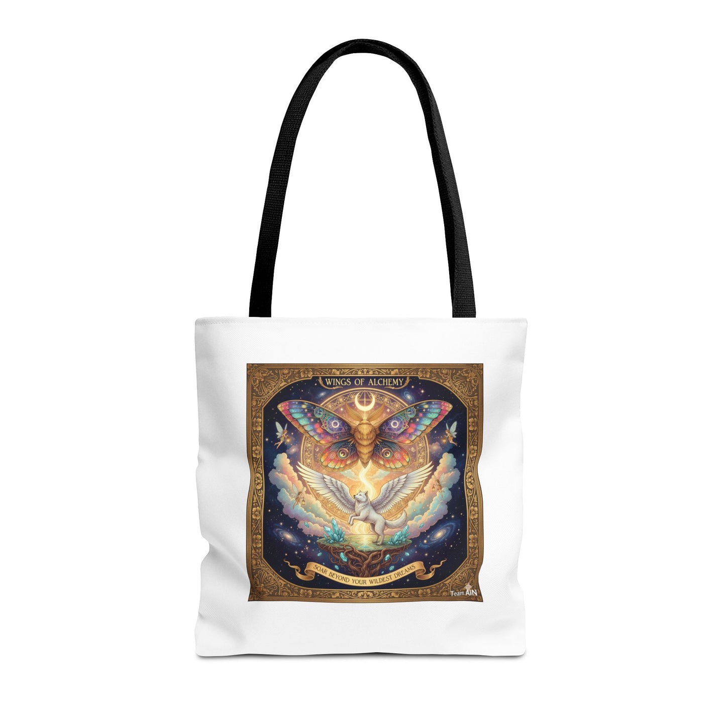 Mystical Butterfly Tote Bag, Bohemian Canvas Bag, Eco-Friendly Shopping Tote, Gypsy Gift, Art Print Bag, Festival Accessory