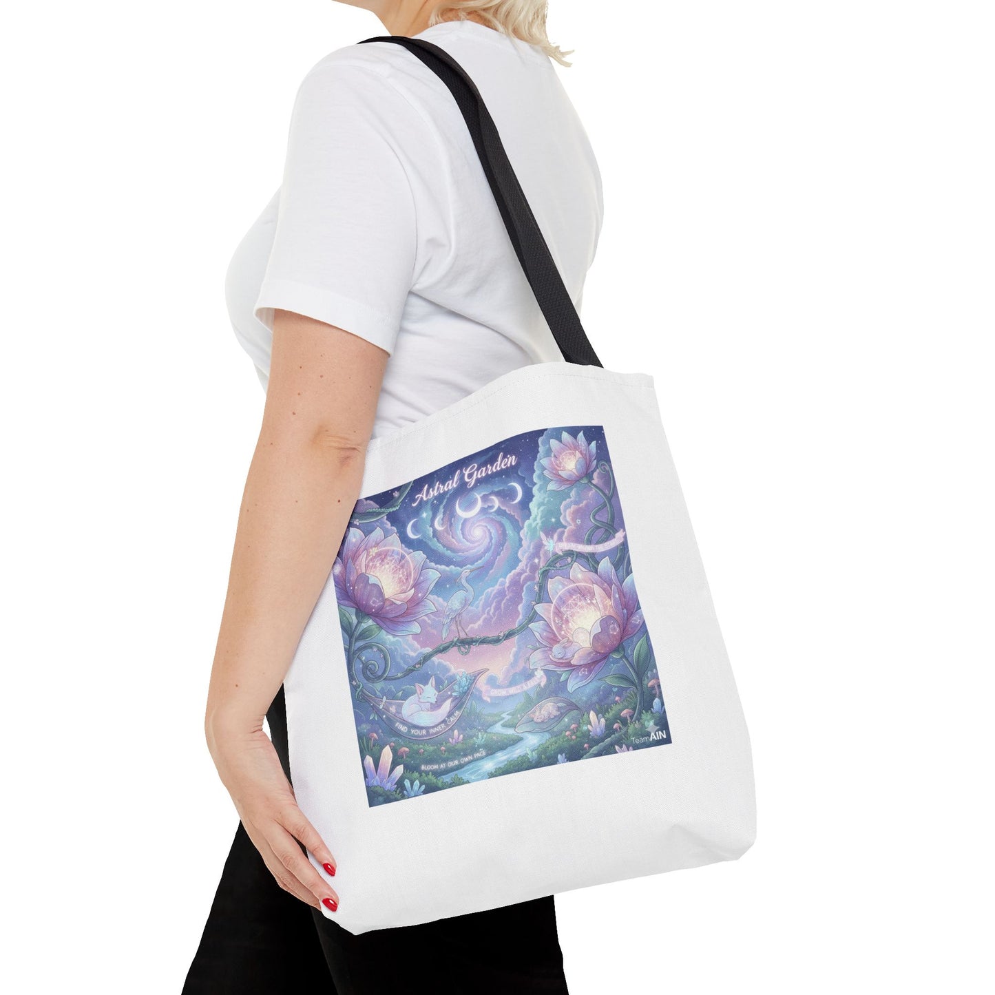 Artful Garden Tote Bag - Perfect for Art Lovers, Eco-Friendly Gift, Floral Design, Everyday Use, Beach Bag, Shopping Tote