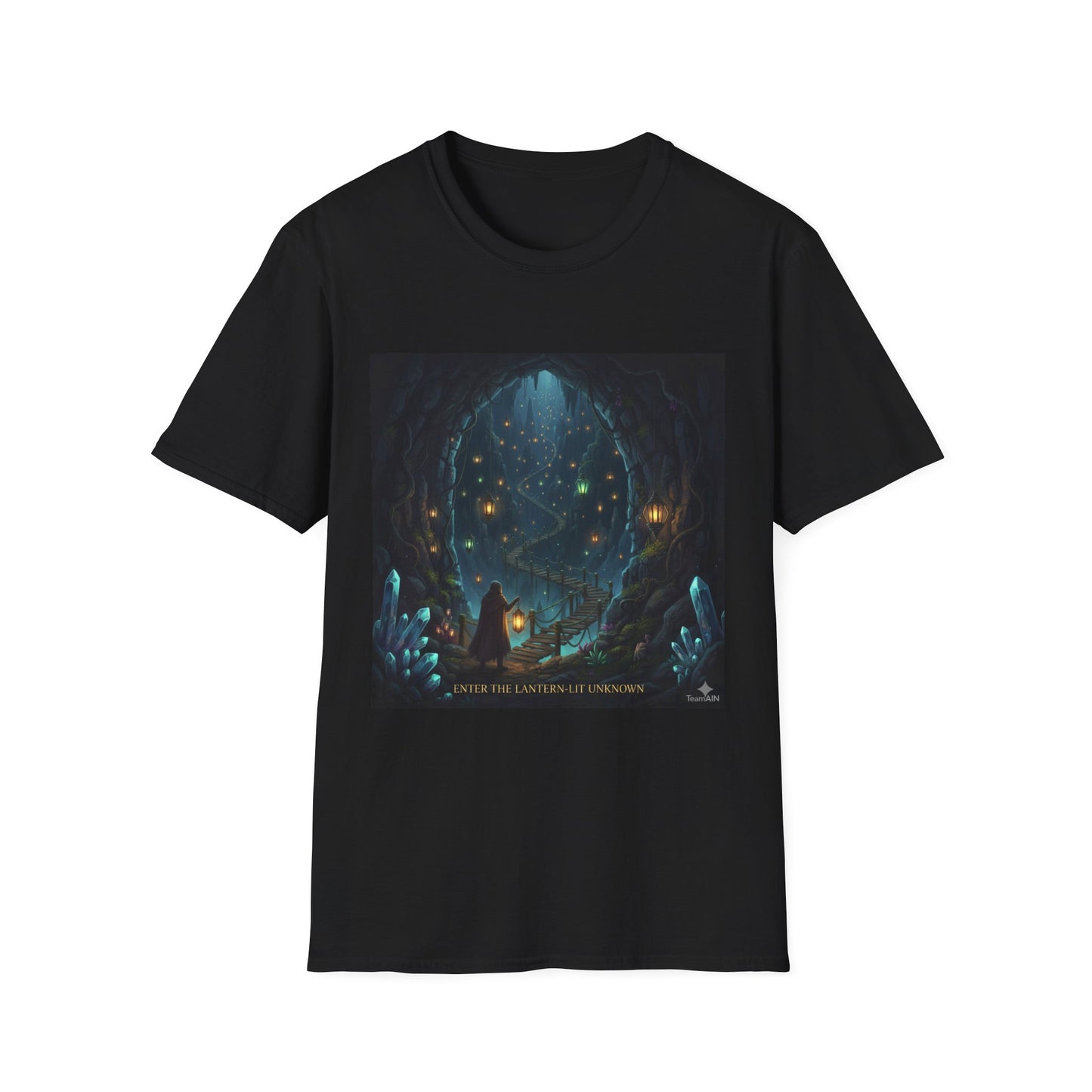 Magical Forest Adventure T-Shirt - Enchanted Glow, Perfect Gift for Nature Lovers, Starry Night Design, Casual Wear, Unisex Tee