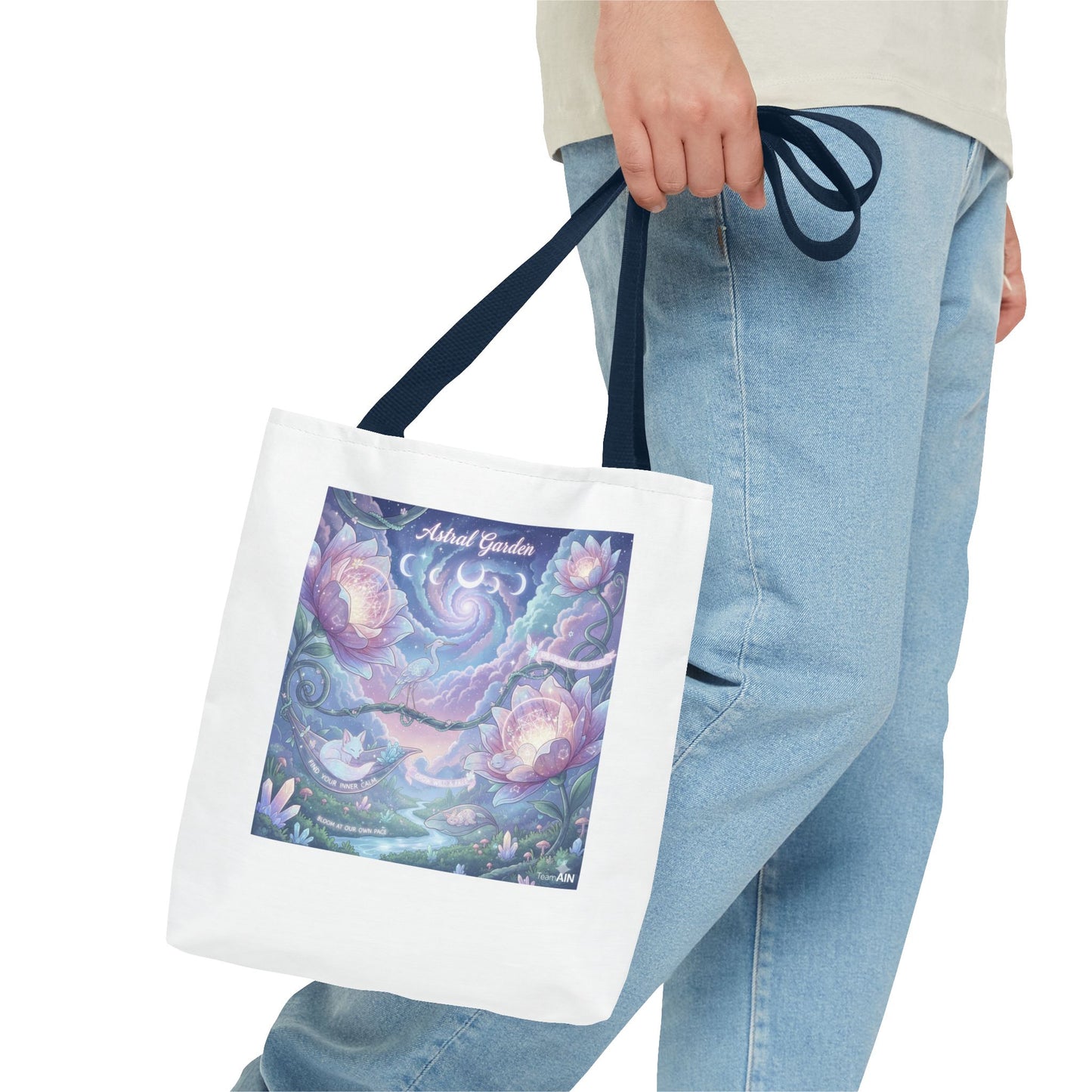 Artful Garden Tote Bag - Perfect for Art Lovers, Eco-Friendly Gift, Floral Design, Everyday Use, Beach Bag, Shopping Tote
