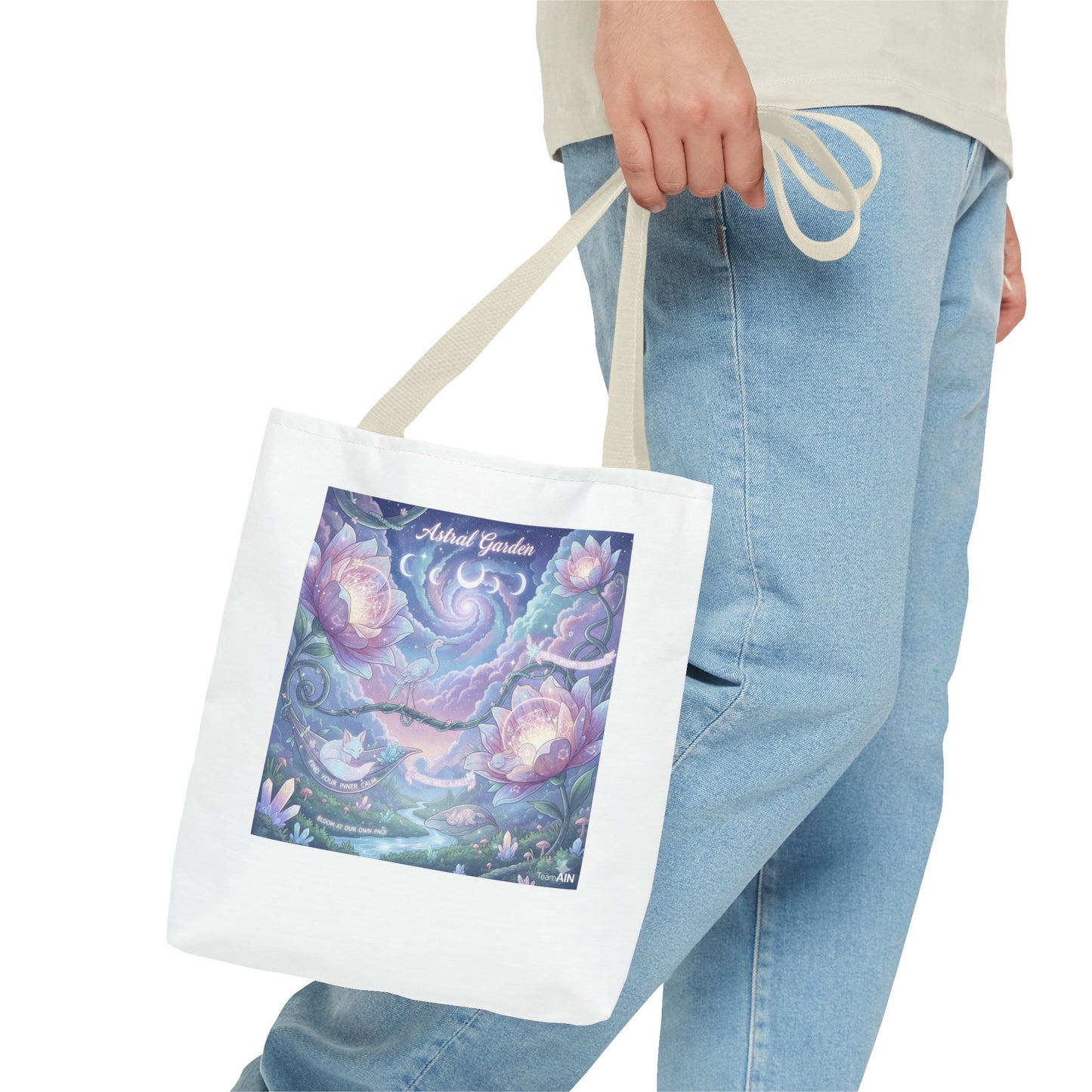 Artful Garden Tote Bag - Perfect for Art Lovers, Eco-Friendly Gift, Floral Design, Everyday Use, Beach Bag, Shopping Tote