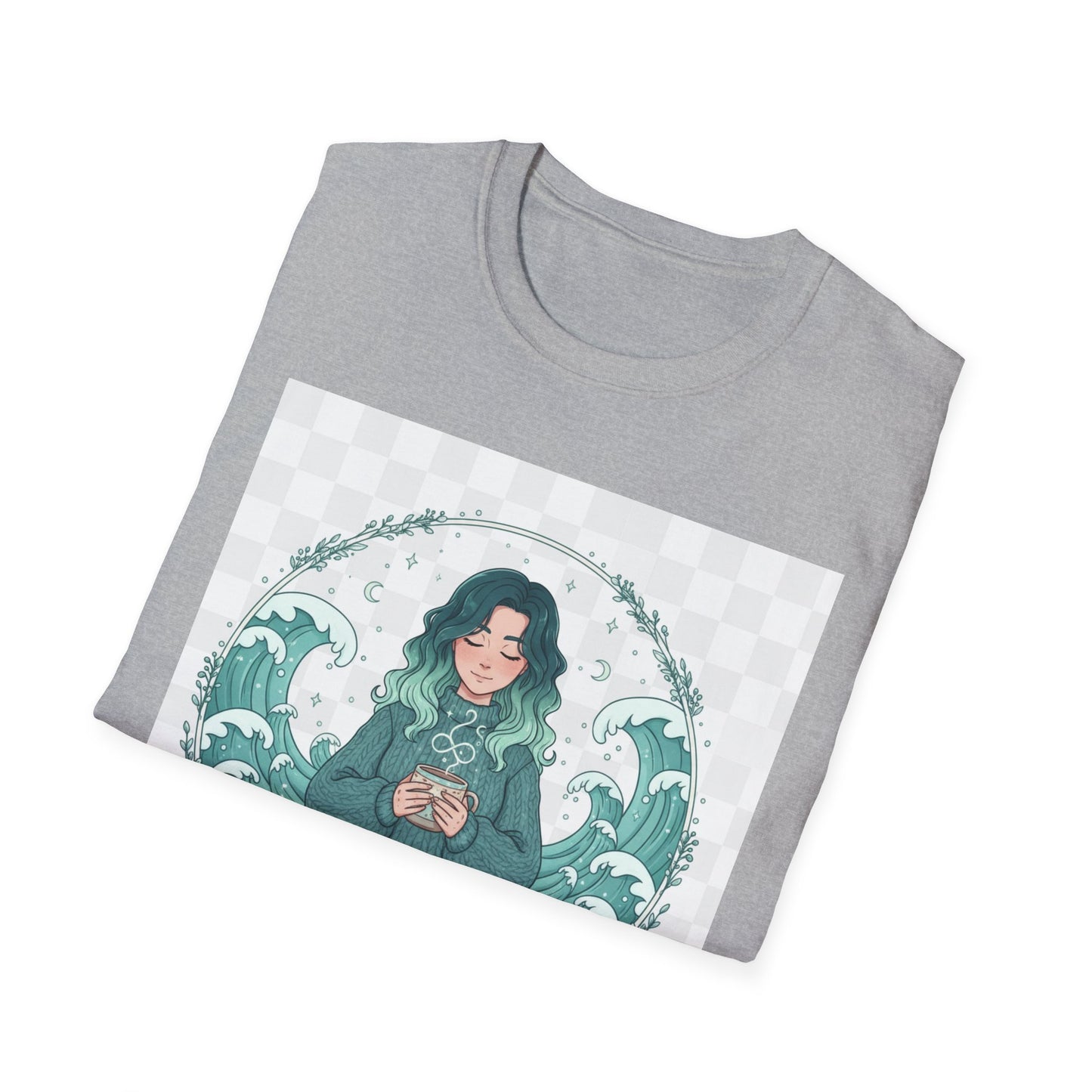 Enchanting My Nervous System T-Shirt | Cozy Mindfulness Tee, Neurospicy Self-Care Shirt, Calm Aesthetic Anime Top