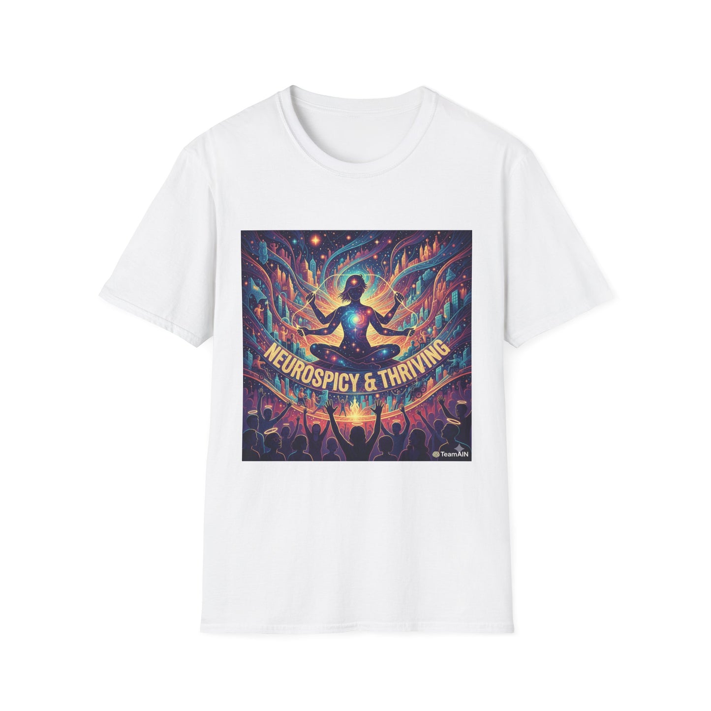Cosmic Thriving T-Shirt – Vibrant Spiritual Energy & Creative Expression Tee