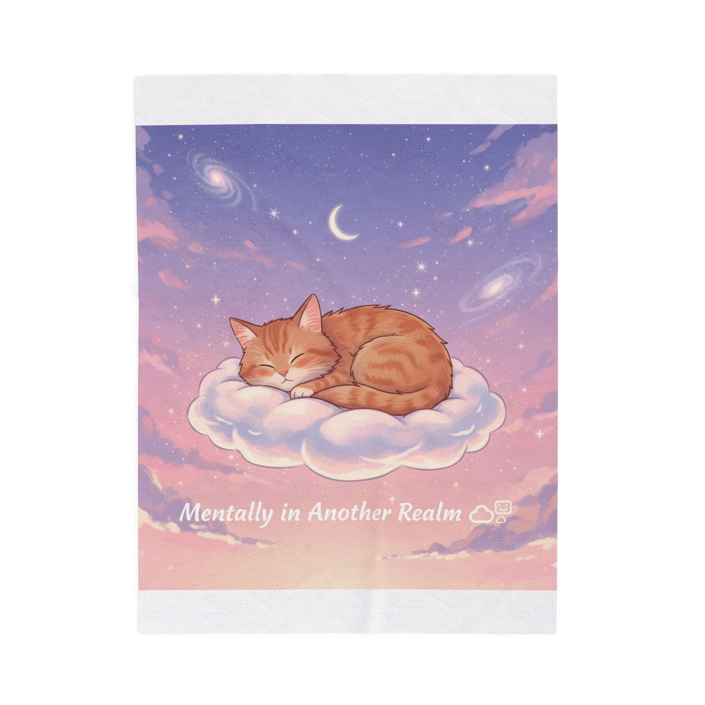 Mentally in Another Realm Cat Blanket | Dreamy Cosmic Throw