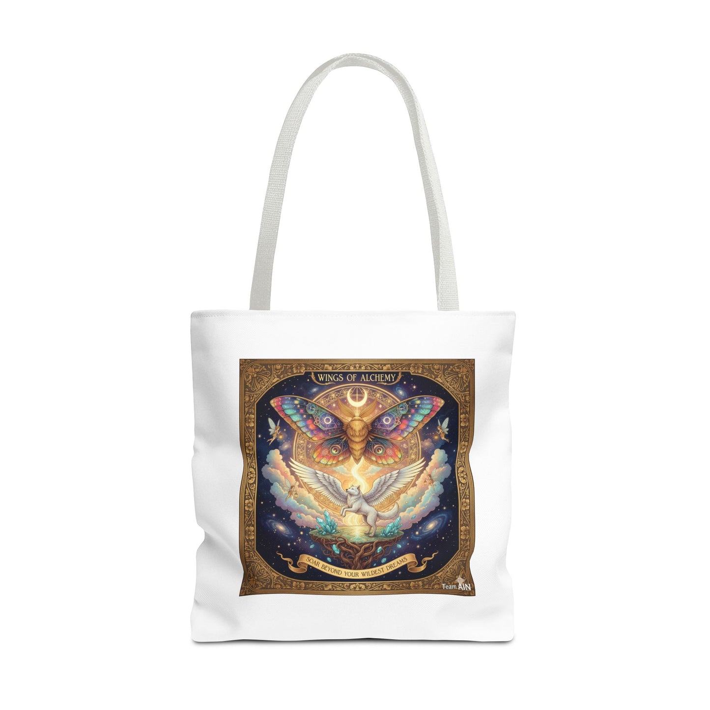 Mystical Butterfly Tote Bag, Bohemian Canvas Bag, Eco-Friendly Shopping Tote, Gypsy Gift, Art Print Bag, Festival Accessory