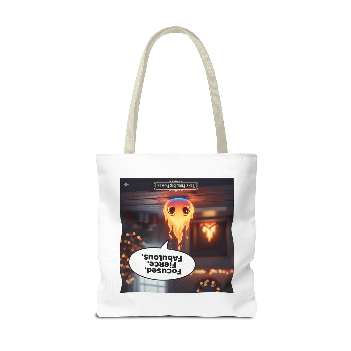 Fierce and Fabulous Tote Bag, Motivational Gift, Cute AOP Bag, Daily Use, Holiday Shopping, Unique Statement Accessory