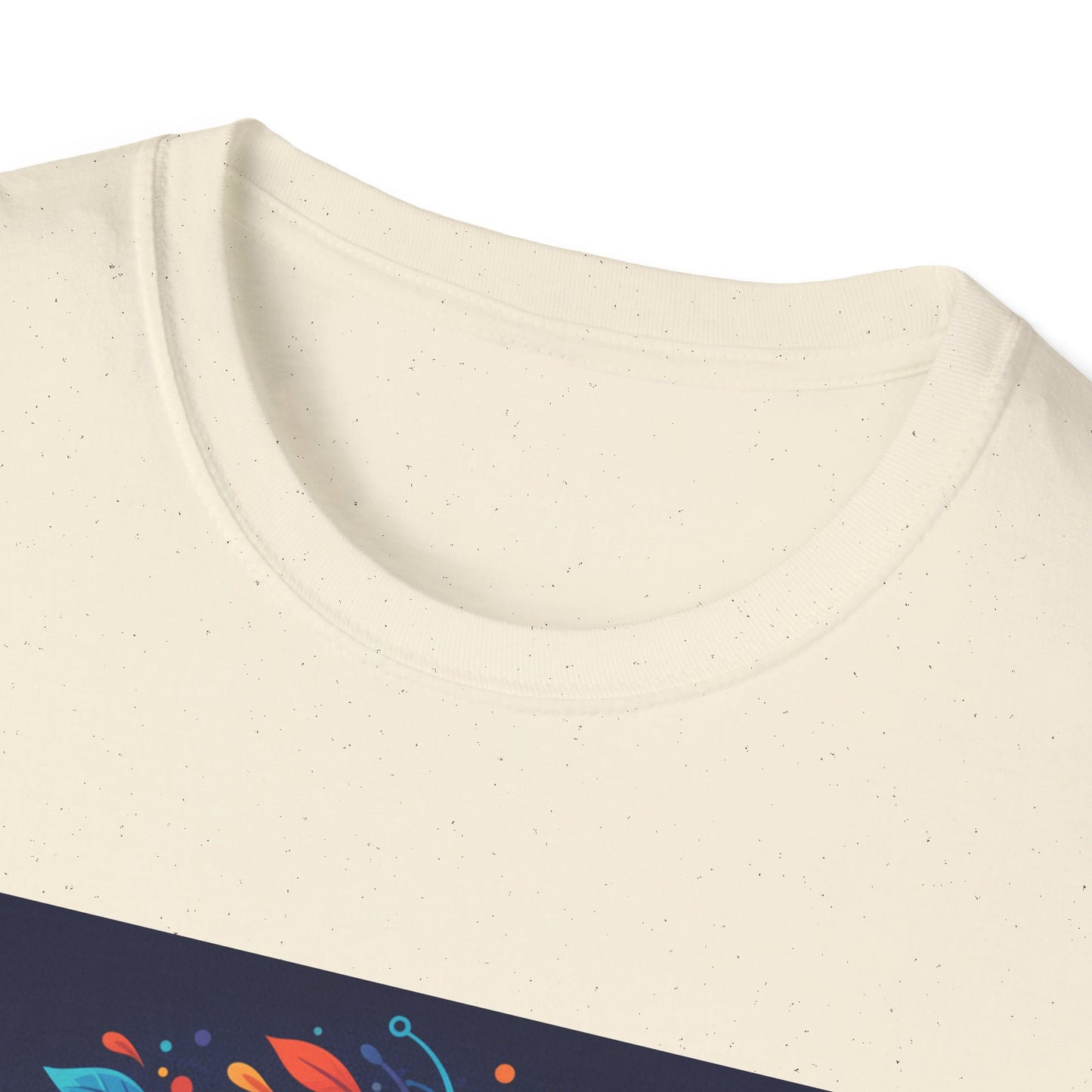 "Embrace Your Unique Rhythm" Neurodiversity-Inspired T-Shirt – Swirl Art Design on White Unisex Tee