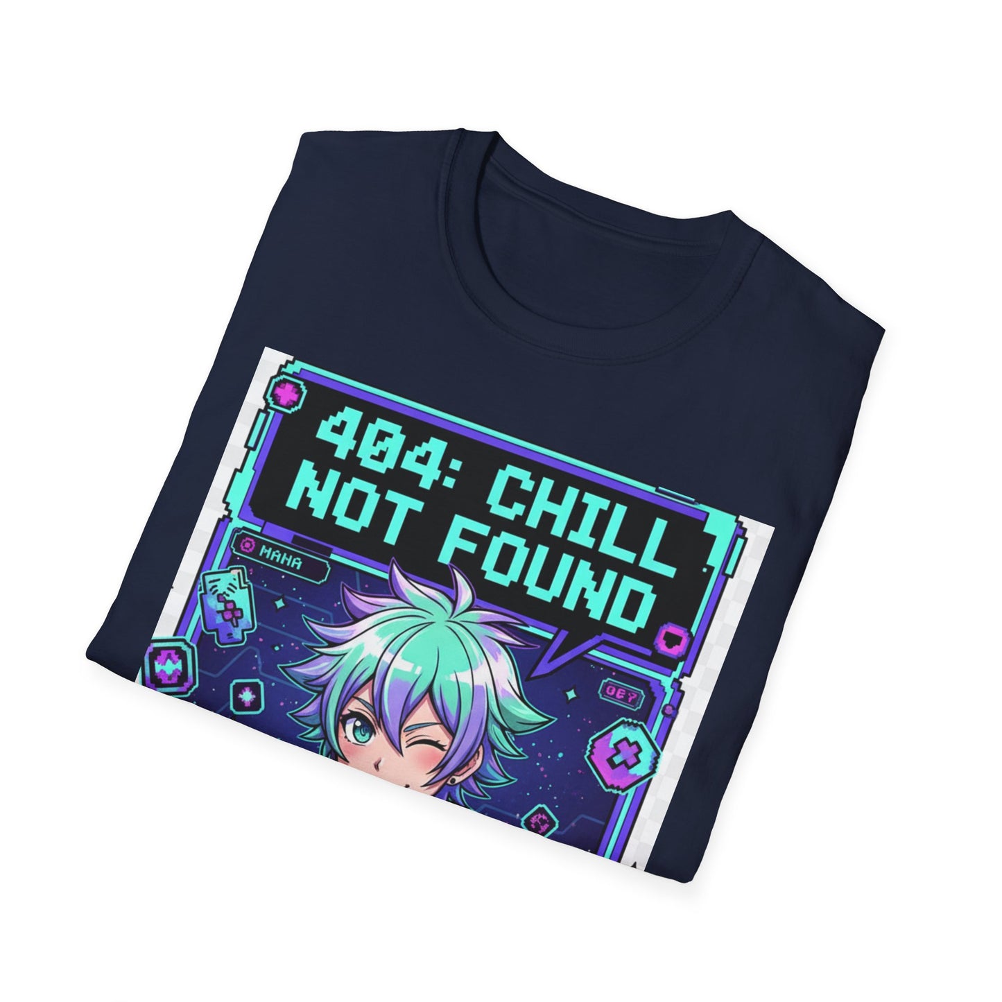 404 Chill Not Found T-Shirt, Gaming Tee for Fans, Casual Wear, Unique Gift for Gamers, Streetwear Style, Cool Graphic Shirt