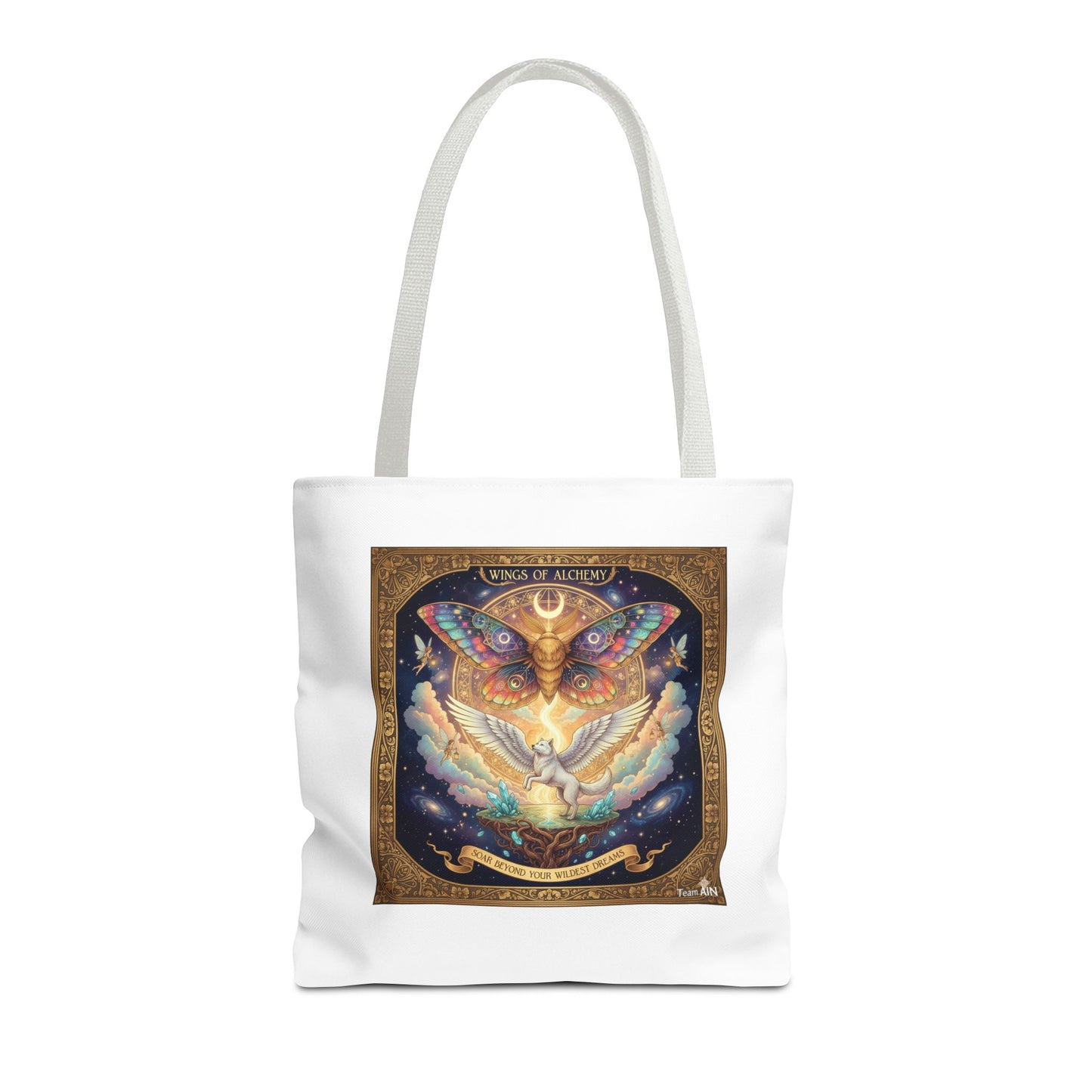 Mystical Butterfly Tote Bag, Bohemian Canvas Bag, Eco-Friendly Shopping Tote, Gypsy Gift, Art Print Bag, Festival Accessory