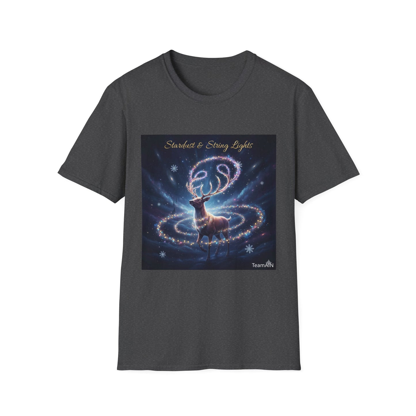 Stardust & String Lights T-Shirt – Cozy Cosmic Neurodivergent Winter Tee