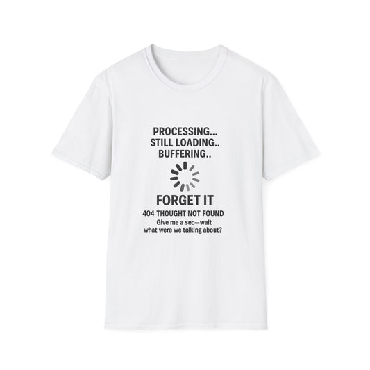 Funny Tech Humor T-Shirt | Processing Buffers | Geek Gift, Programmer Apparel, Casual Wear, Birthday Gift, Gamer Shirt