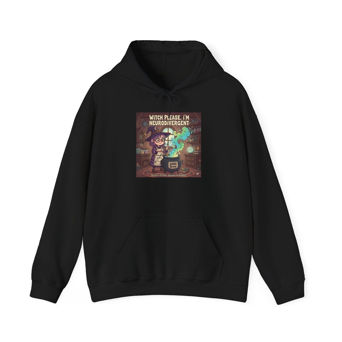 Whimsical Unisex Hoodie with Magical Design, Cozy Sweatshirt for Gamers and Dreamers, Perfect Gift for Friends, Birthdays, Casual Wear