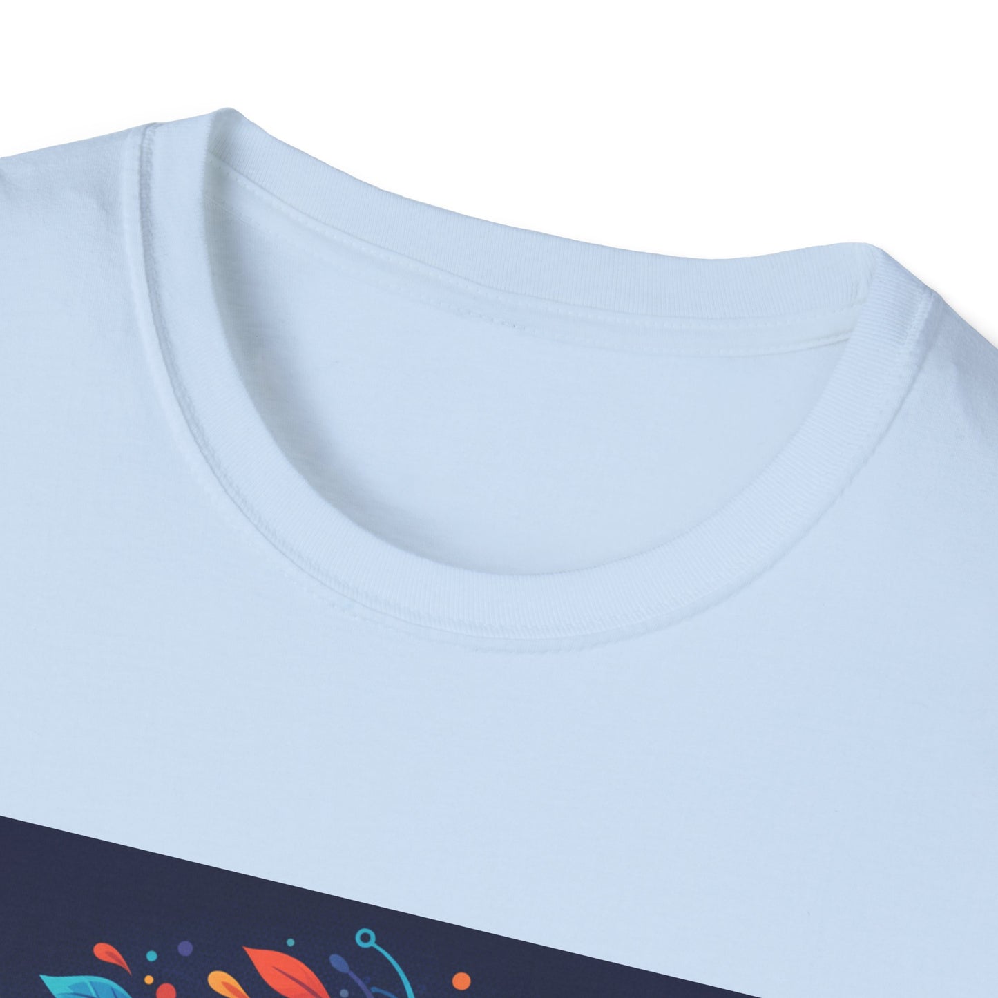 "Embrace Your Unique Rhythm" Neurodiversity-Inspired T-Shirt – Swirl Art Design on White Unisex Tee