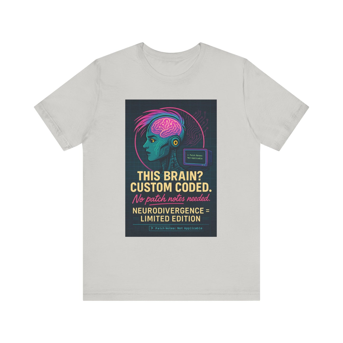 Limited Edition Neurodivergence Tee - This Brain? Custom Coded, Gift for Nerds, Geek Fashion, Unique Graphic Shirt, Mental Health Awareness
