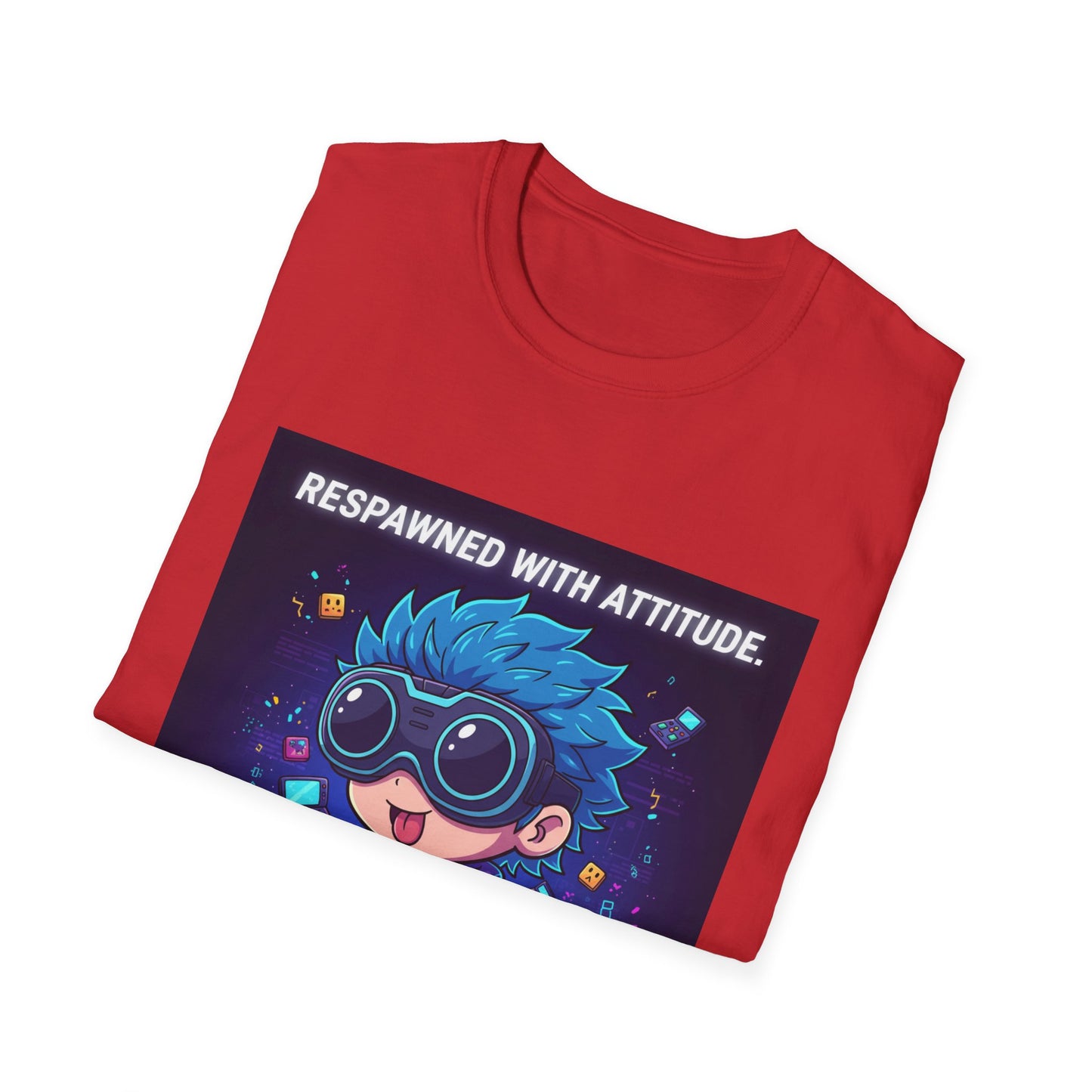 Chibi Gamer Tee – Respawned with Attitude