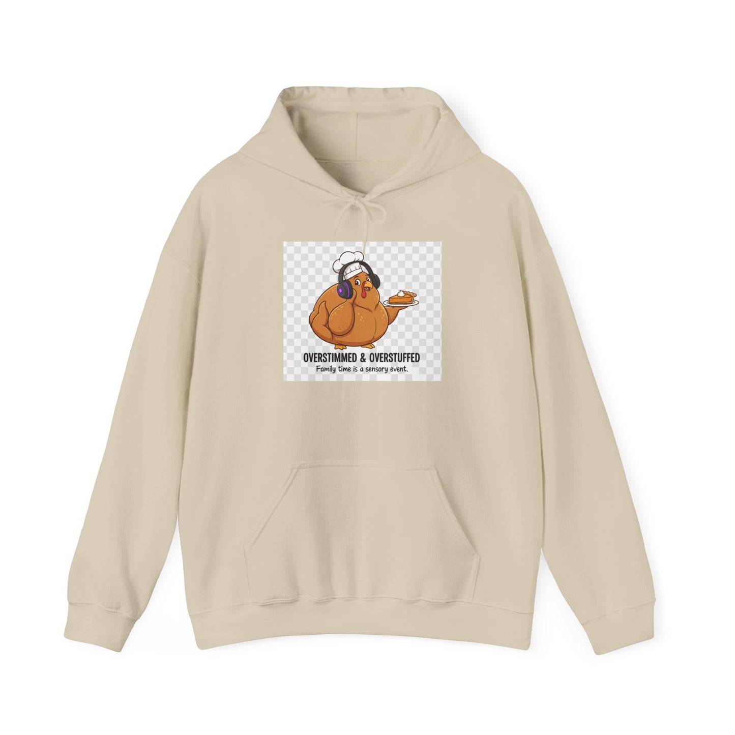 Funny Thanksgiving Hoodie, Oversized Hooded Sweatshirt, Gifts for Foodies, Cozy Fall Apparel, Thanksgiving Dinner Outfit, Holiday Clothing