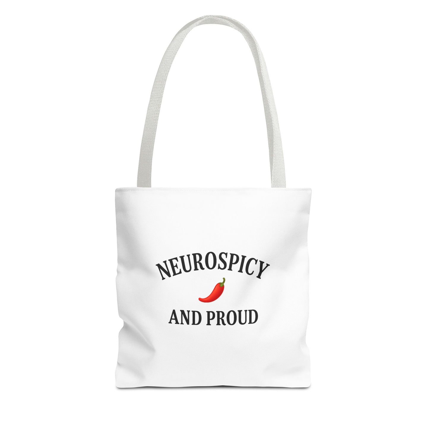 Neurospicy Pride Tote Bag - Fun Gift for Neurodivergent Friends, Shopping, Beach, Cute Carry-All, AOP Design