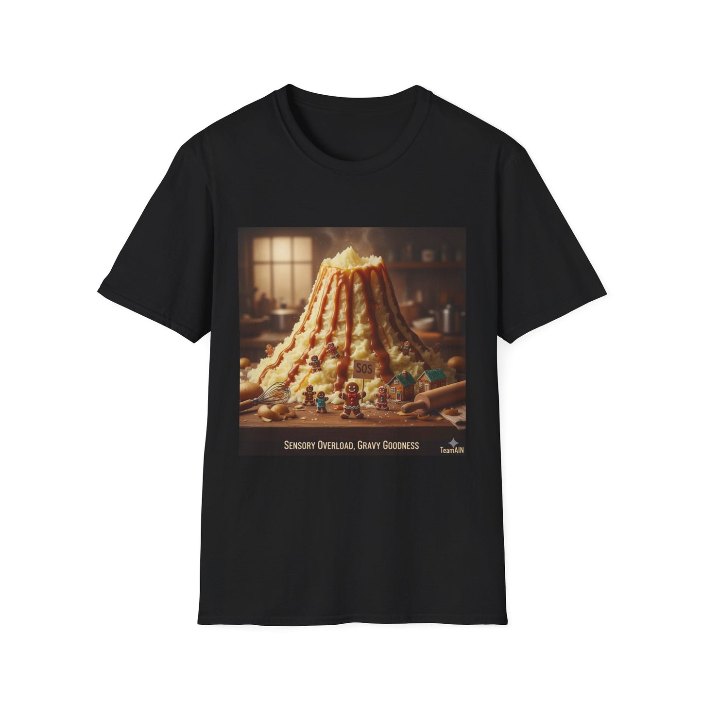 Sensory Overload T-Shirt – Gravy Volcano Funny Neurodivergent Tee