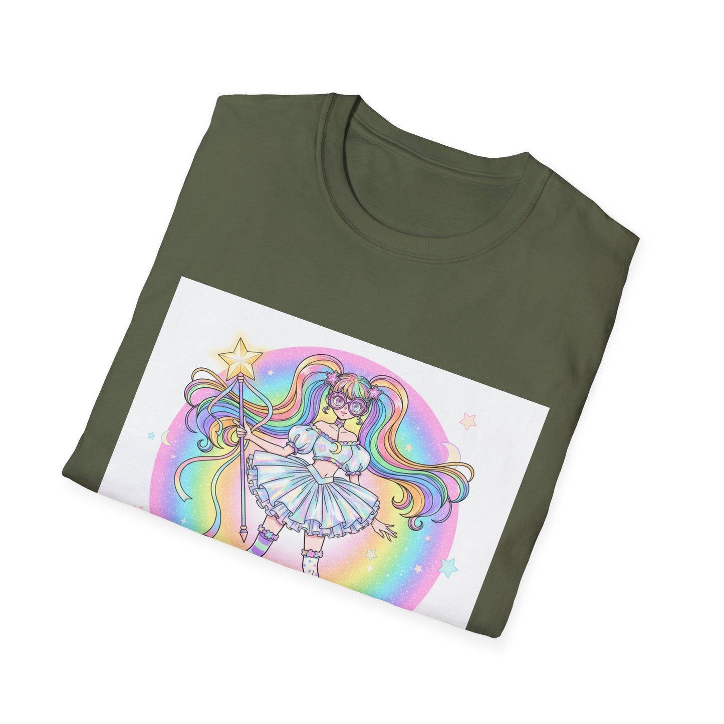 Rainbow Magic Unisex Softstyle T-Shirt - Cute Graphic Tee, Fun Gift, Anime Fans, Birthday Celebration, Everyday Wear