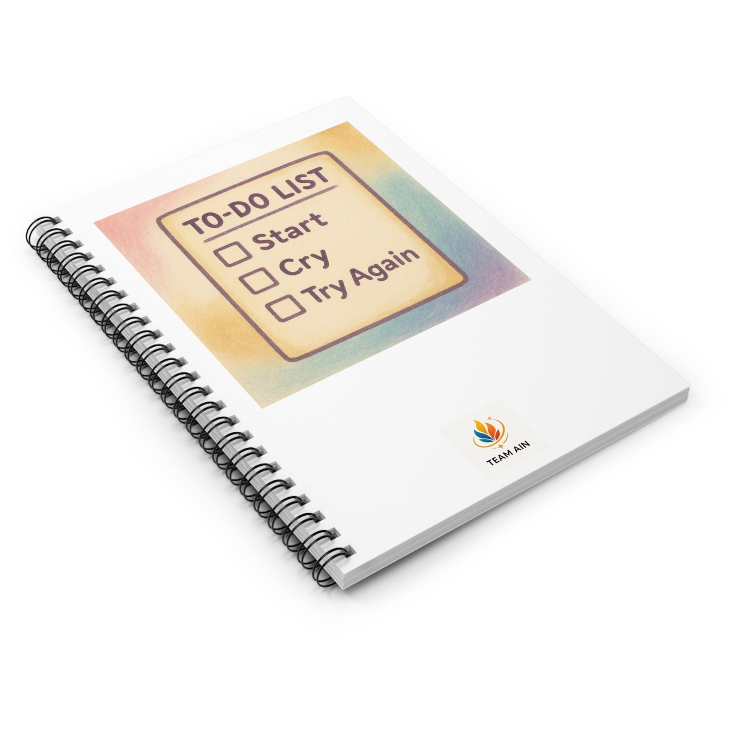 Motivational Spiral Notebook - To-Do List Inspiration, Journal, Planner, Gift for Students, Self-Care, Work Organization