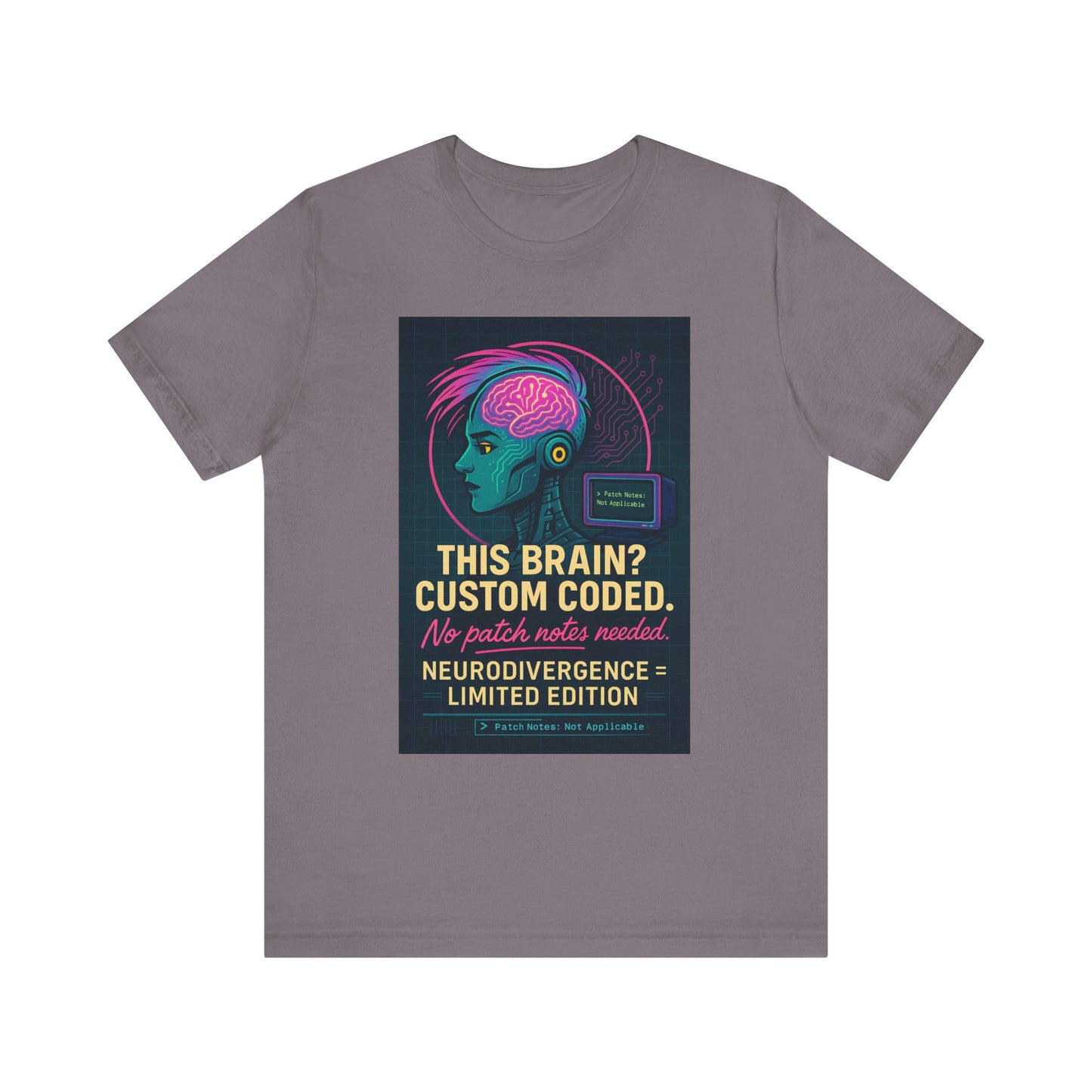 Limited Edition Neurodivergence Tee - This Brain? Custom Coded, Gift for Nerds, Geek Fashion, Unique Graphic Shirt, Mental Health Awareness