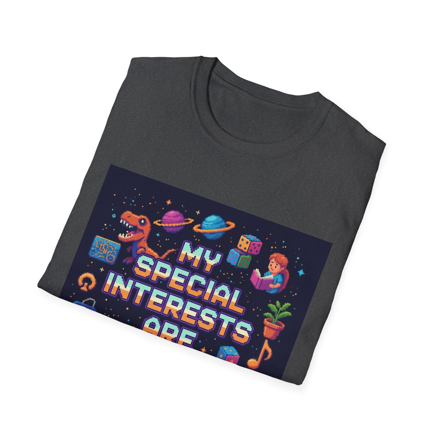 "My Special Interests Are Awesome" Autism-Inclusive T-Shirt – Sport Grey Unisex Tee
