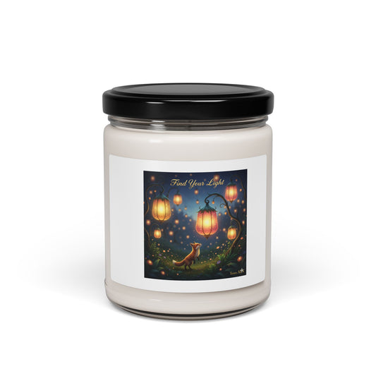 Enchanting Scented Soy Candle - "Find Your Light" | Relaxation Gift, Home Fragrance, Aromatherapy, Self-Care, Cozy Nights