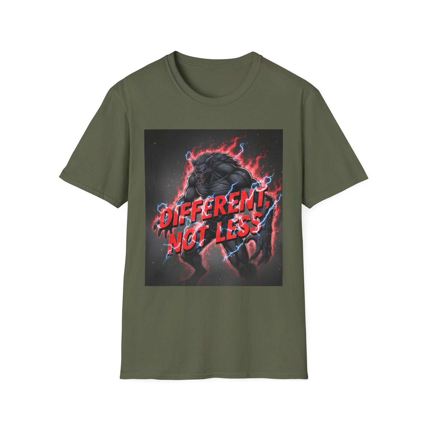 Midnight Werewolf T-Shirt – Gothic Fantasy Anime Aesthetic