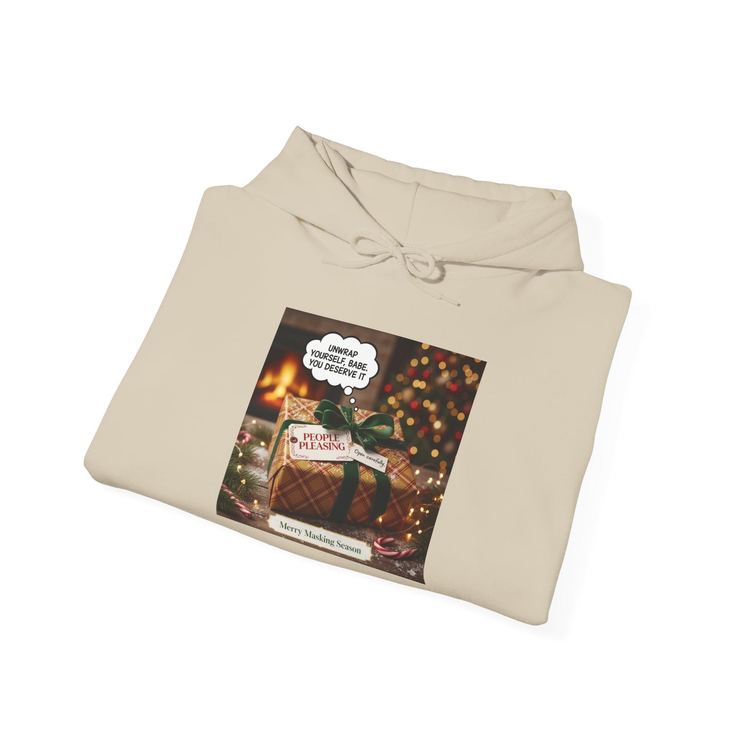 Cozy Holiday Hooded Sweatshirt, Unisex Christmas Gift, Warm Winter Sweatshirt, Seasonal Hoodie, Perfect for Gift Giving