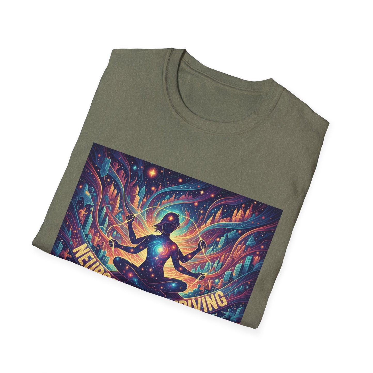 Cosmic Thriving T-Shirt – Vibrant Spiritual Energy & Creative Expression Tee
