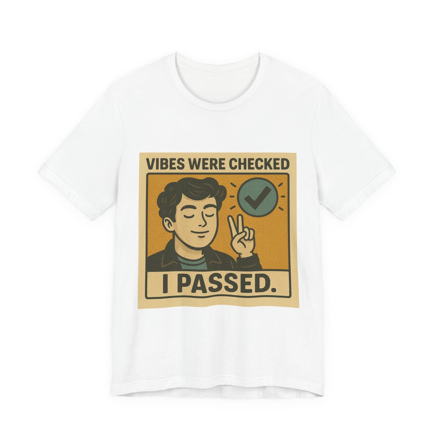 Peace Vibes Unisex Tee - Immaculate Retro Cartoon Design for Good-Hearted Humans