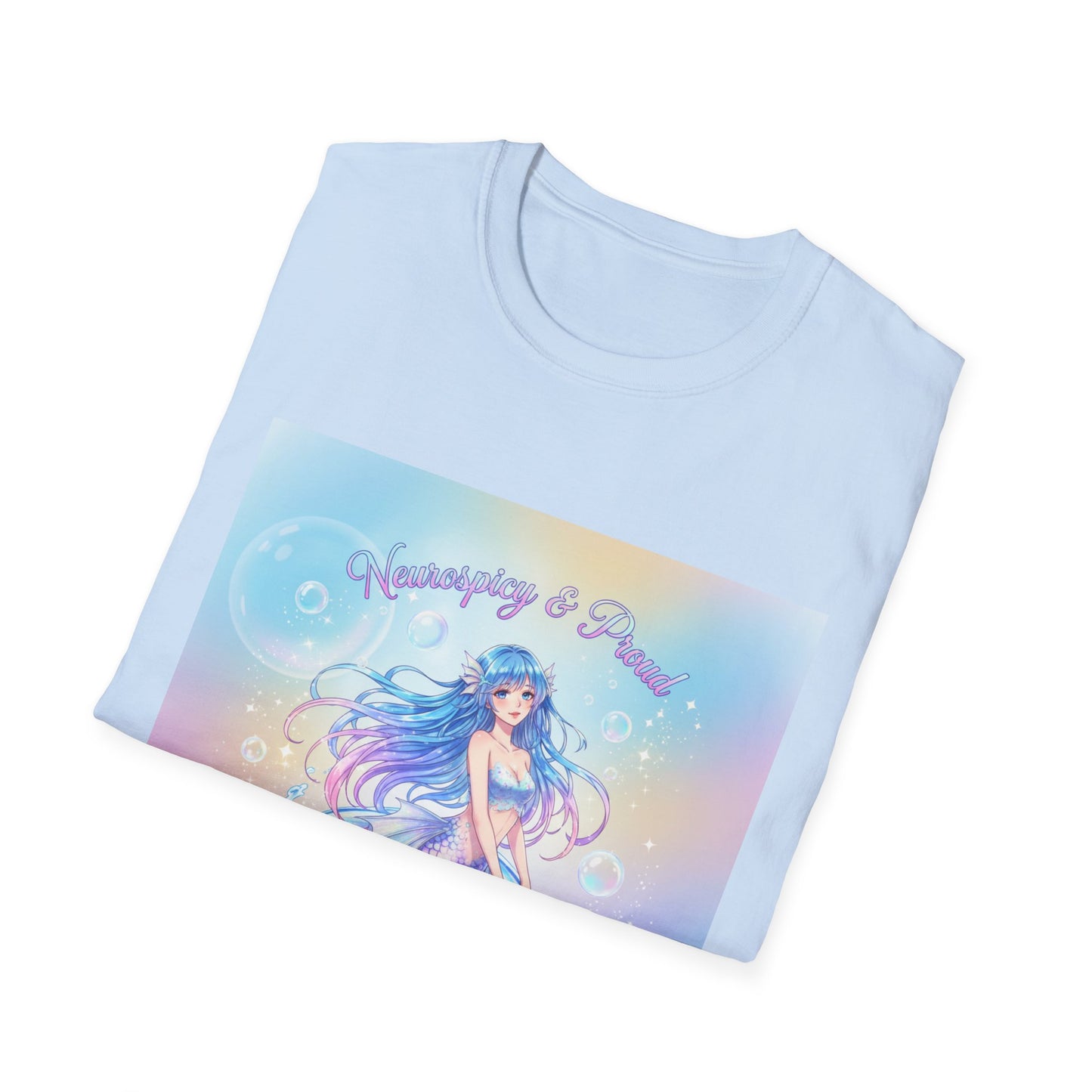 Pastel Mermaid T-Shirt – Kawaii Ocean Fantasy Aesthetic