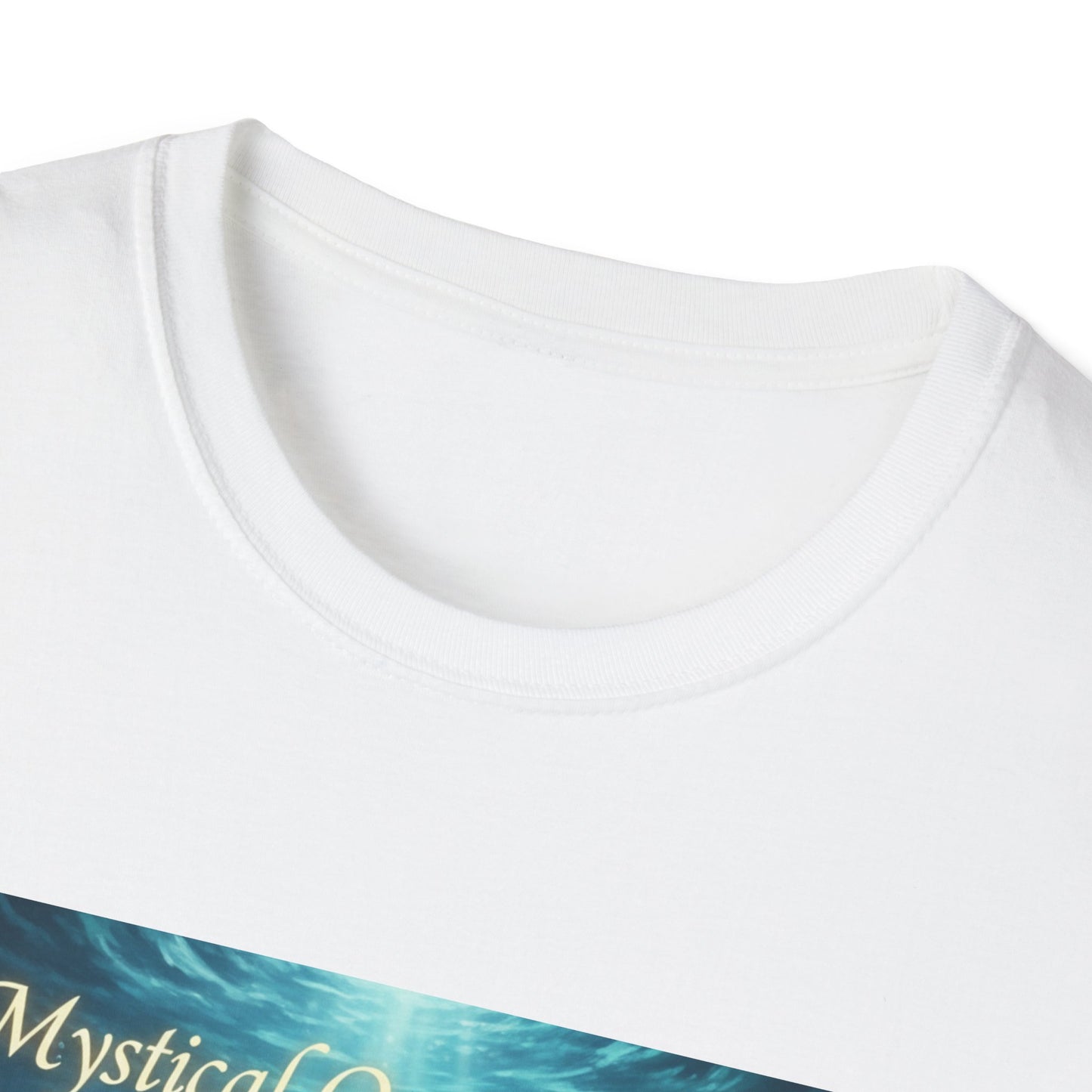 Mystical Ocean Bloom Unisex T-Shirt, Spiritual Tee, Ocean Lover Gift, Meditation Shirt, Eco-Friendly Apparel, Trendy Graphic Top